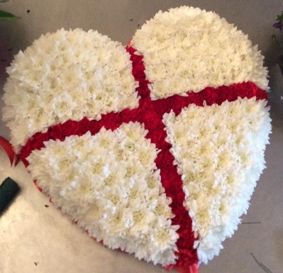 England Flag Heart