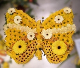 Butterfly floral tribute – buy online or call 01623 440631